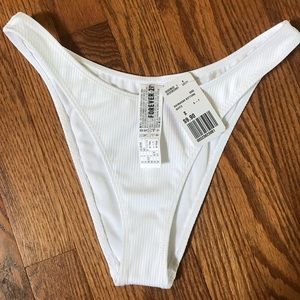 White bikini bottoms